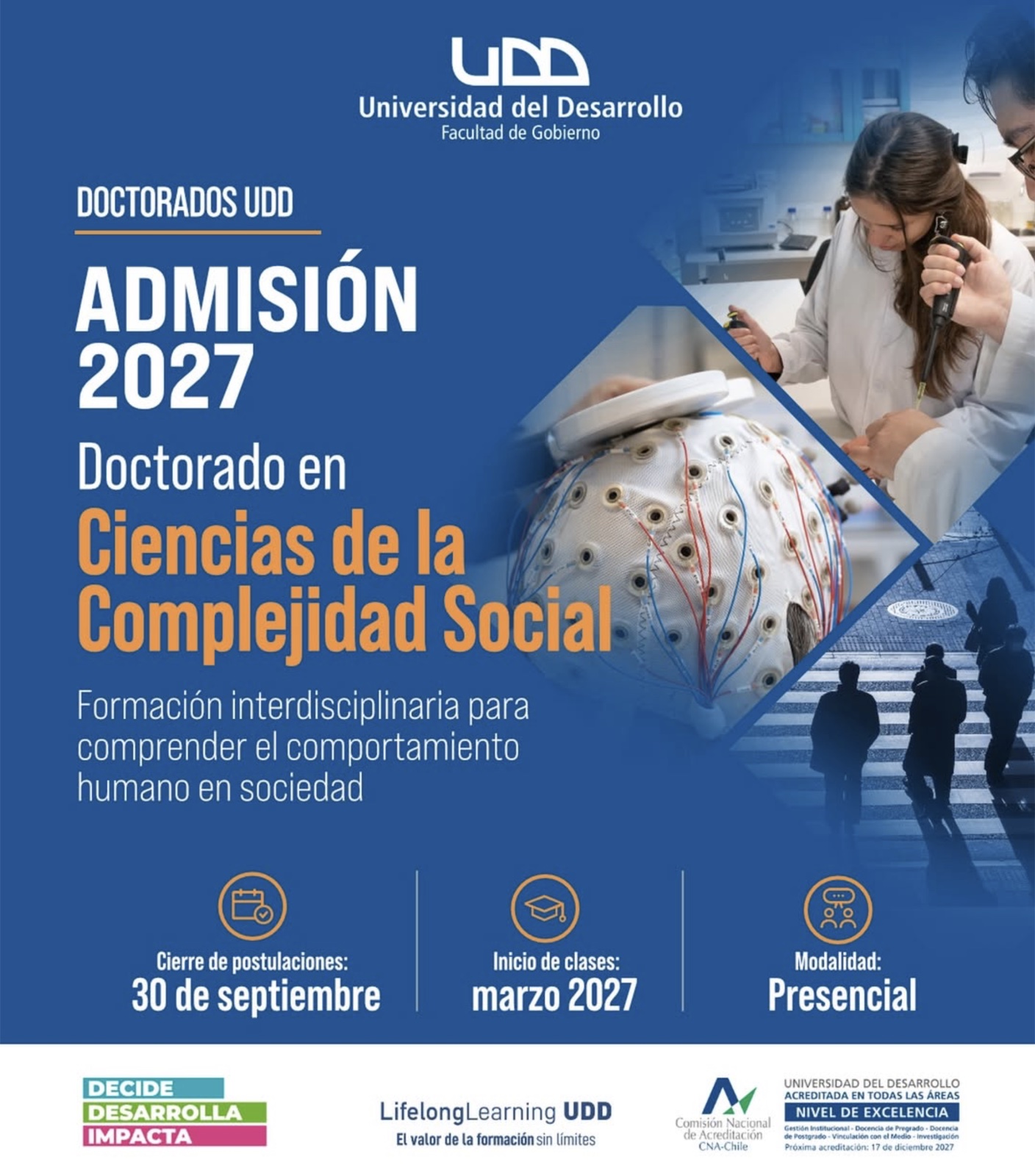 Admisión 2027: Doctorado en Ciencias de la Complejidad Social