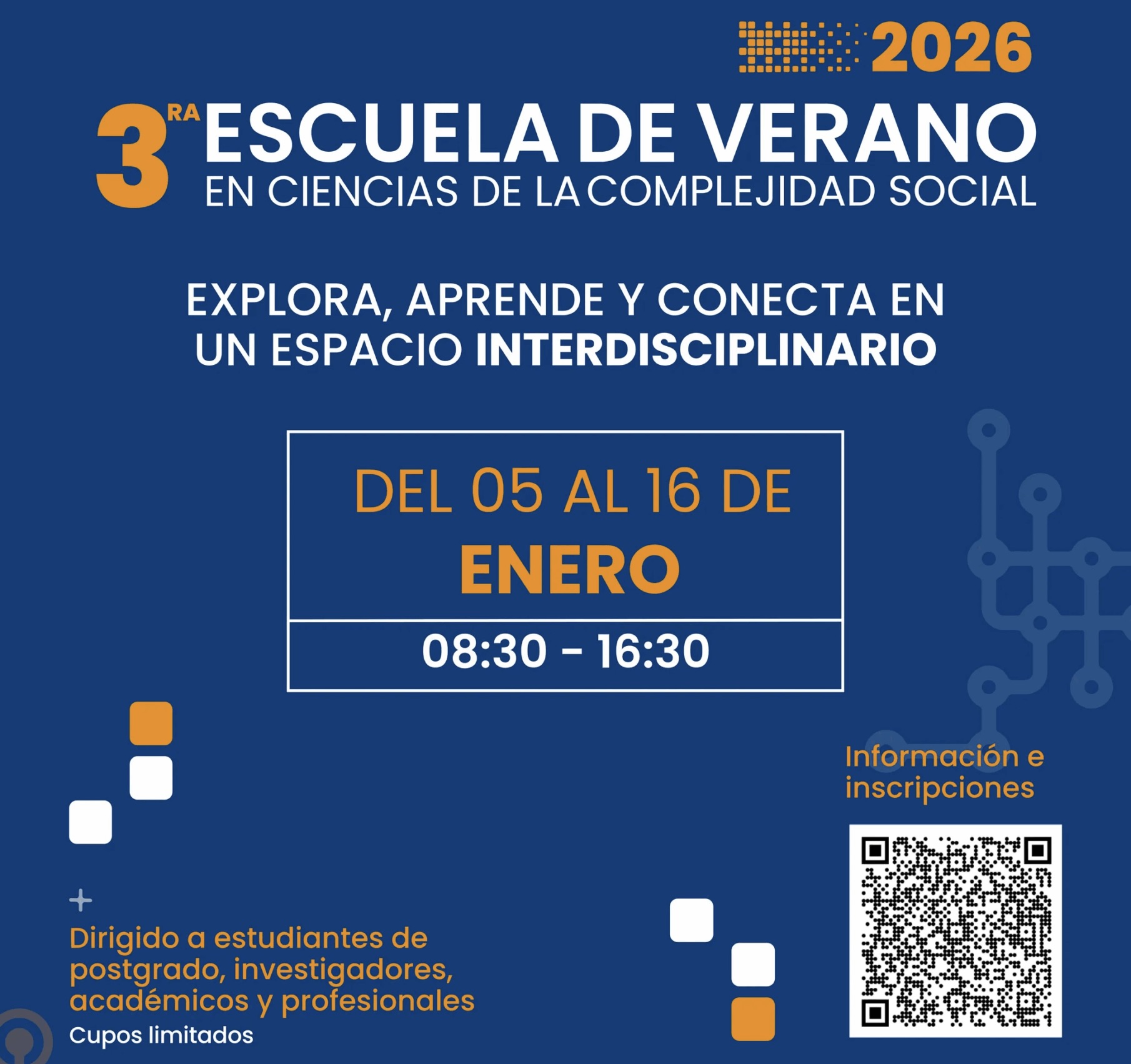 3ra Escuela de Verano en Ciencias de la Complejidad Social